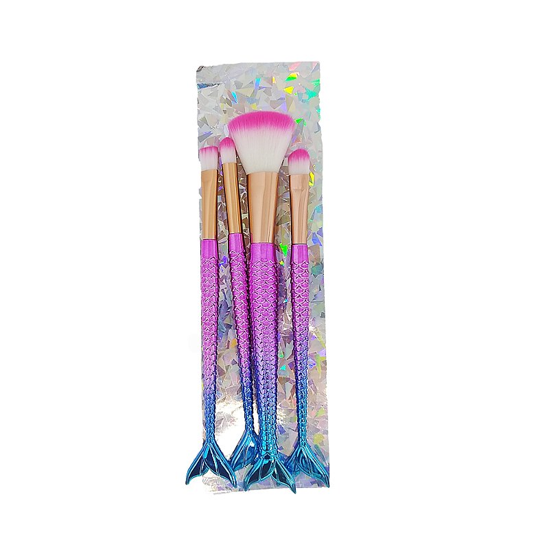 Kit de Pincel para Maquiagem Sereia