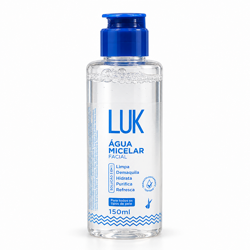 Água Micelar 5 em 1 Luk PAUND29 - Box c/ 12 unid
