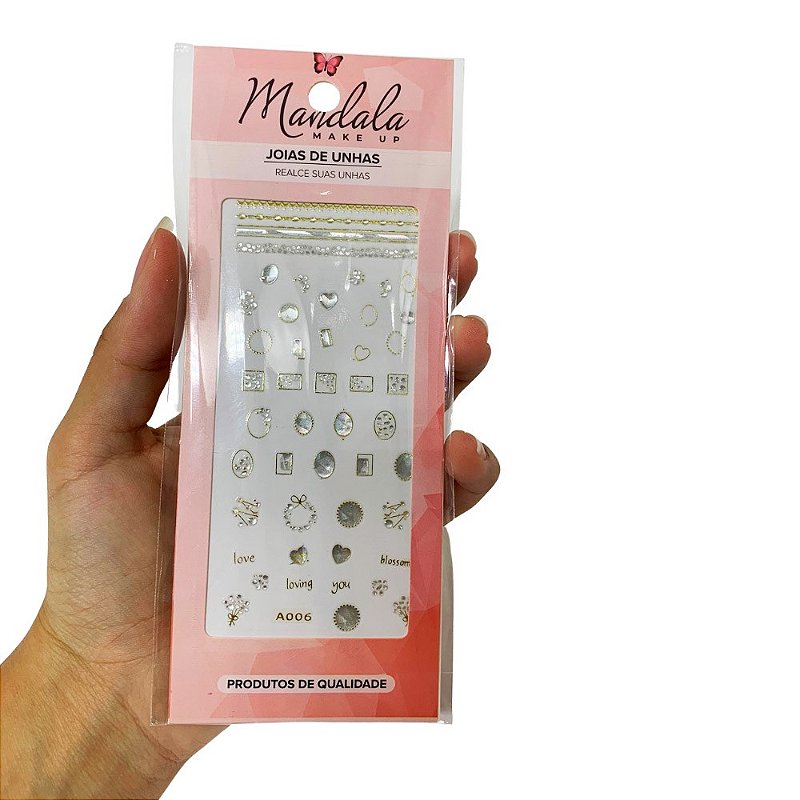 Adesivo Decorativo para Unhas Mandala DF-3113