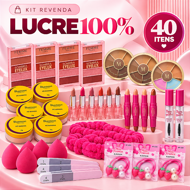 Kit Lucre 100% - 40 Itens