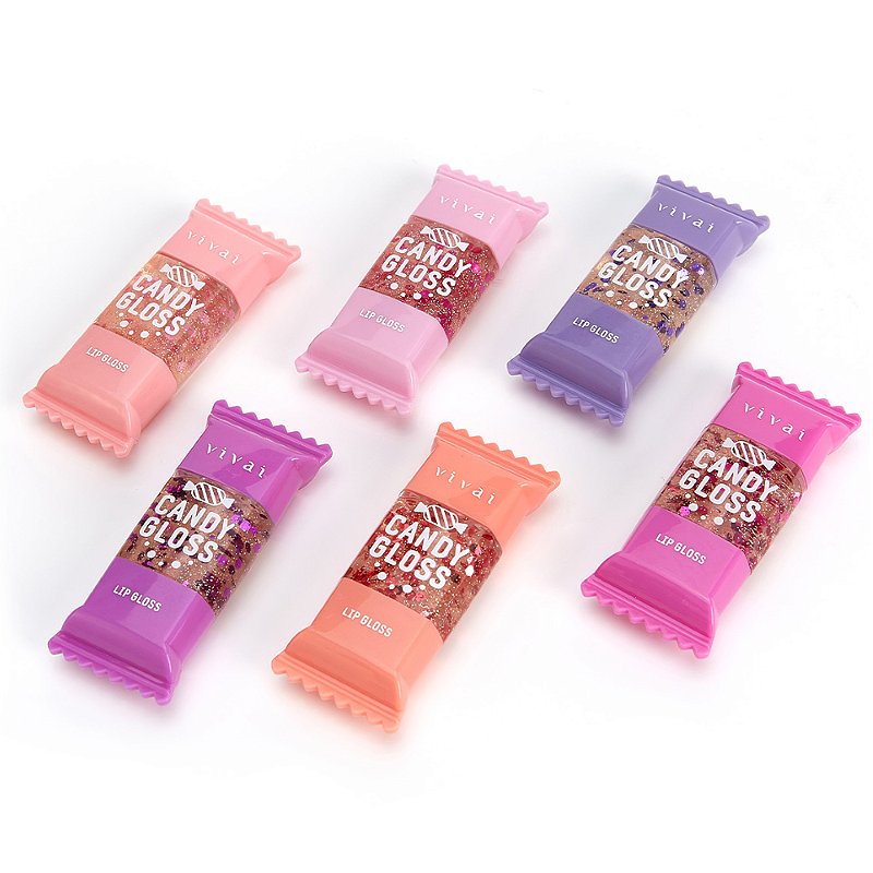Lip Gloss Candy Gloss Vívai 3079.1.1 - Box c/ 24 unid