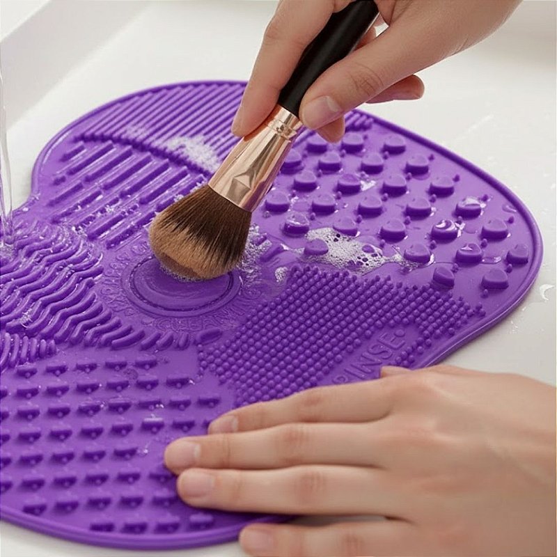 Tapete de Silicone para Limpeza de Pincéis - Pcte c/ 12 unid