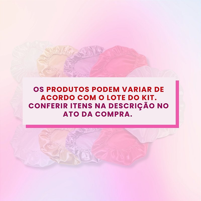 Kit 100 Toucas de Cetim