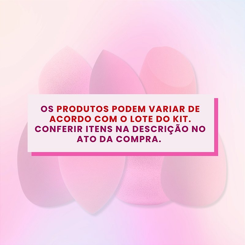 Kit 25 Esponjas de Maquiagem