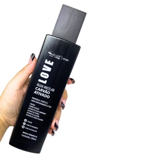 Água Micelar Carvão Ativado Max Love