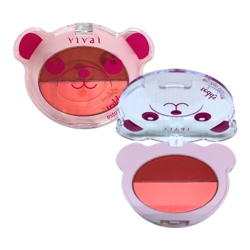Paleta de Blush Teddy Vivai 4076.1.1 - Kit c/ 03 unid