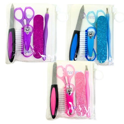 Kit Manicure com 06 peças Mandala MM4017 - Pcte c/ 12 unid