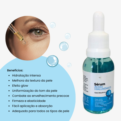 Sérum Facial Ácido Hialurônico Bella Bem Me Quero