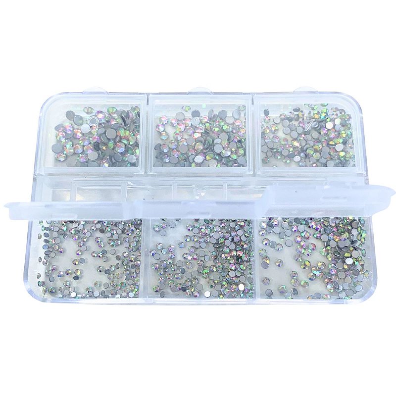 Strass de Decoração para Unhas Mandala MM5010 / MM5011 - Pcte c/ 12 unid