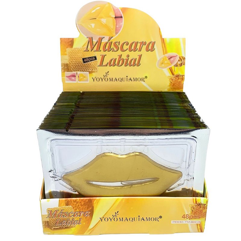 Máscara Labial Mel Yoyo Maquiamor YYZ-0602-04 - Box c/ 48 unid