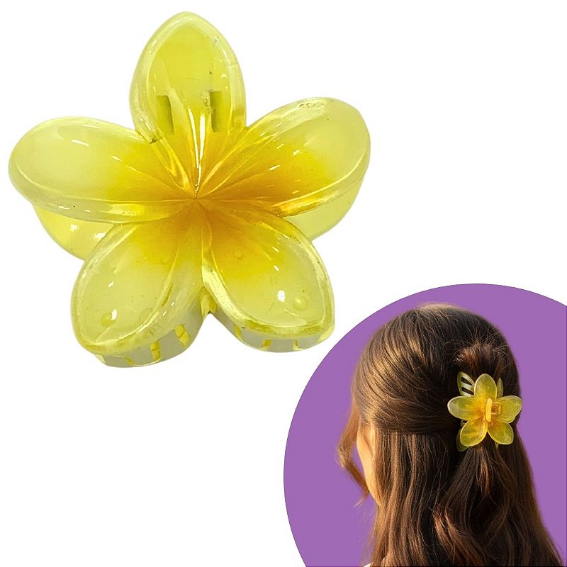 Presilha para Cabelo Flor Média - Pcte c/ 12 unid