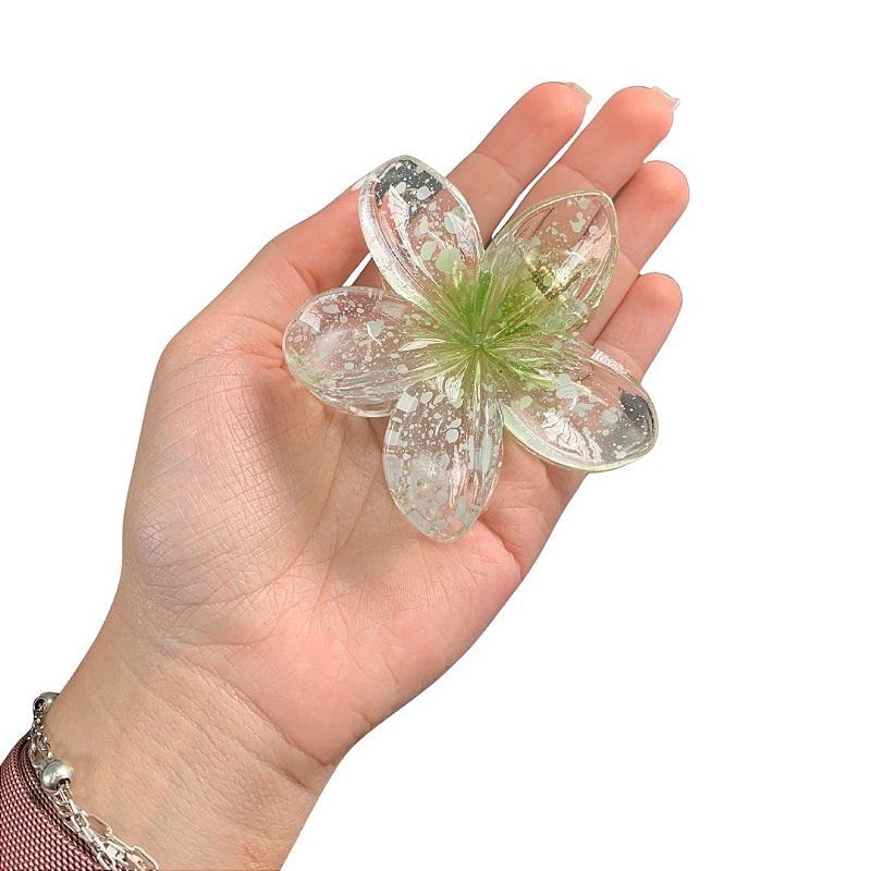 Presilha para Cabelo Flor Grande