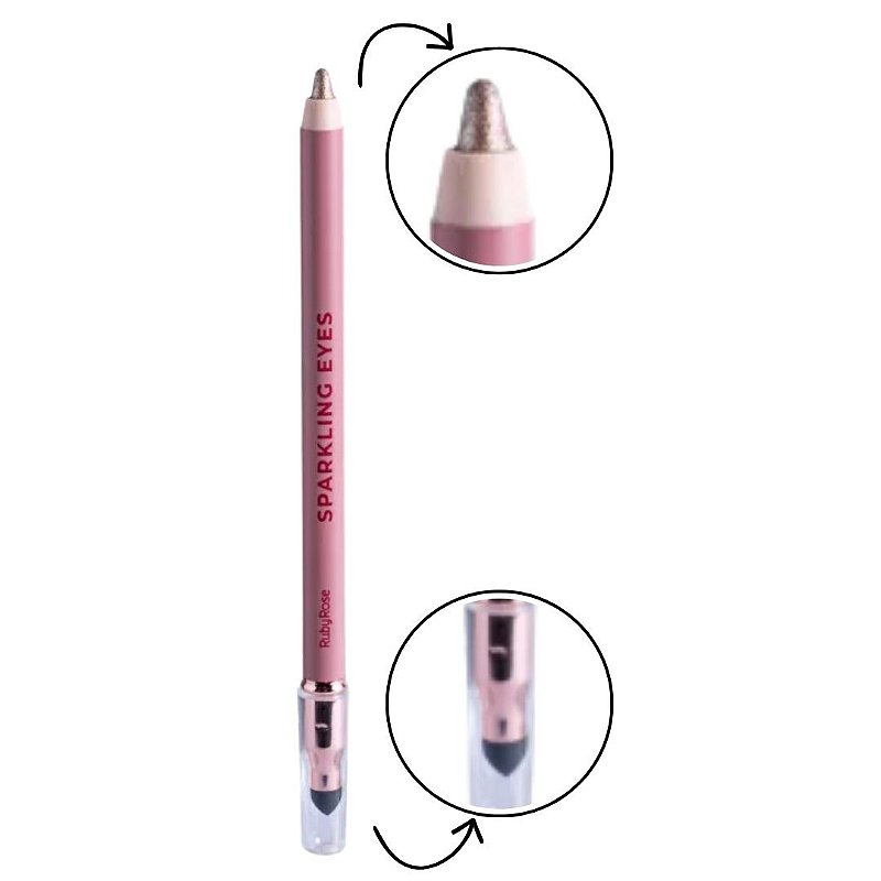 Lápis de Olho Sparkling Eyes Copper Liner Ruby Rose HB-E2401-3