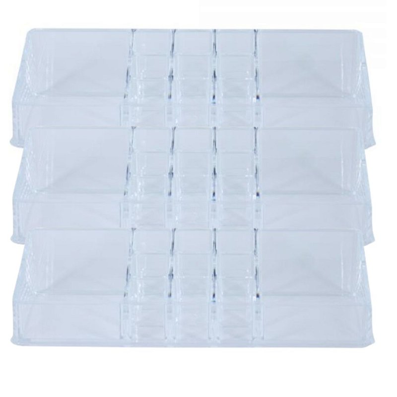 Organizador de Cosméticos Médio Iamo YS43082 - Kit c/ 03 unid