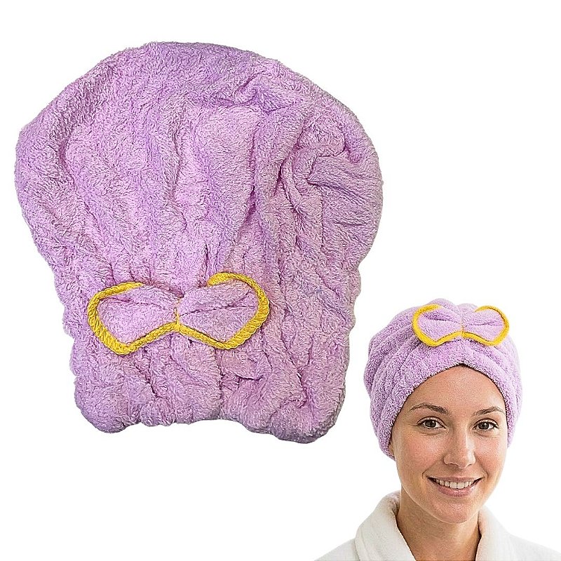 Touca Toalha para Secar o Cabelo