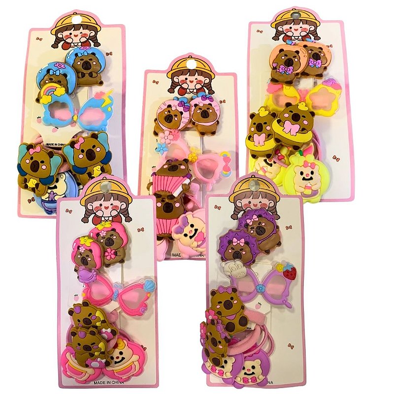 Cartela Presilhas e Xuxinhas Infantil