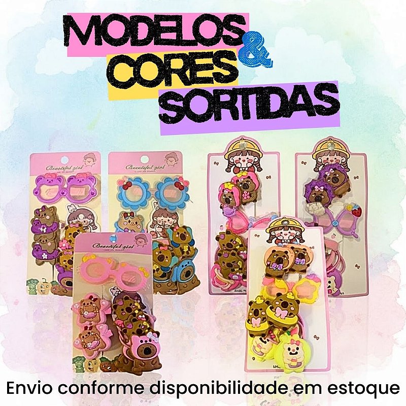 Cartela Presilhas e Xuxinhas Infantil