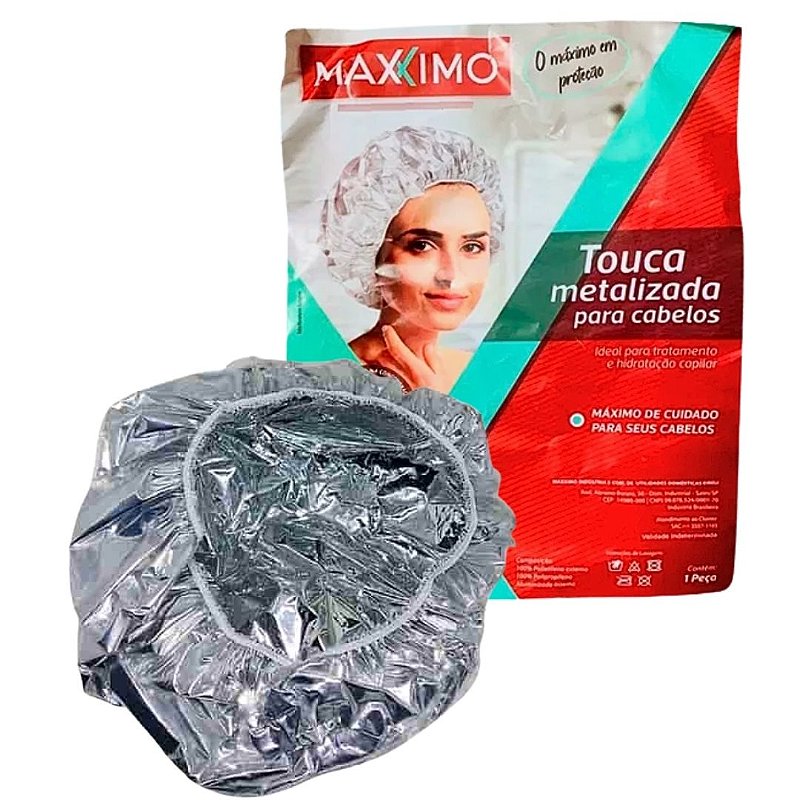 Touca Metalizada para Cabelos Maxximo 100-MX - Kit c/ 03 unid