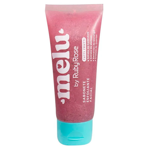 Sabonete Esfoliante Facial Tutti Frutti Melu Ruby Rose RR-4400-2 - Kit c/ 03 unid
