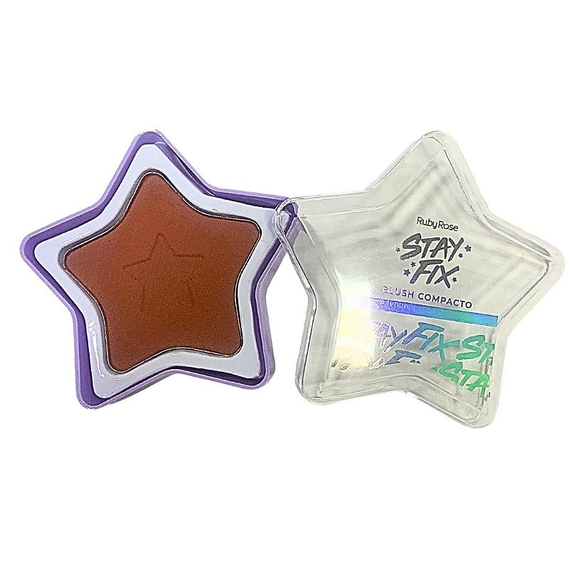 Blush Compacto Estrela Grupo 02 Stay Fix Ruby Rose HB-574-G2 Cor ST40