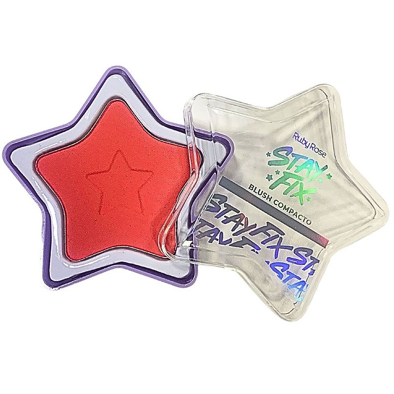Blush Compacto Estrela Grupo 02 Stay Fix Ruby Rose HB-574-G2 Cor ST50