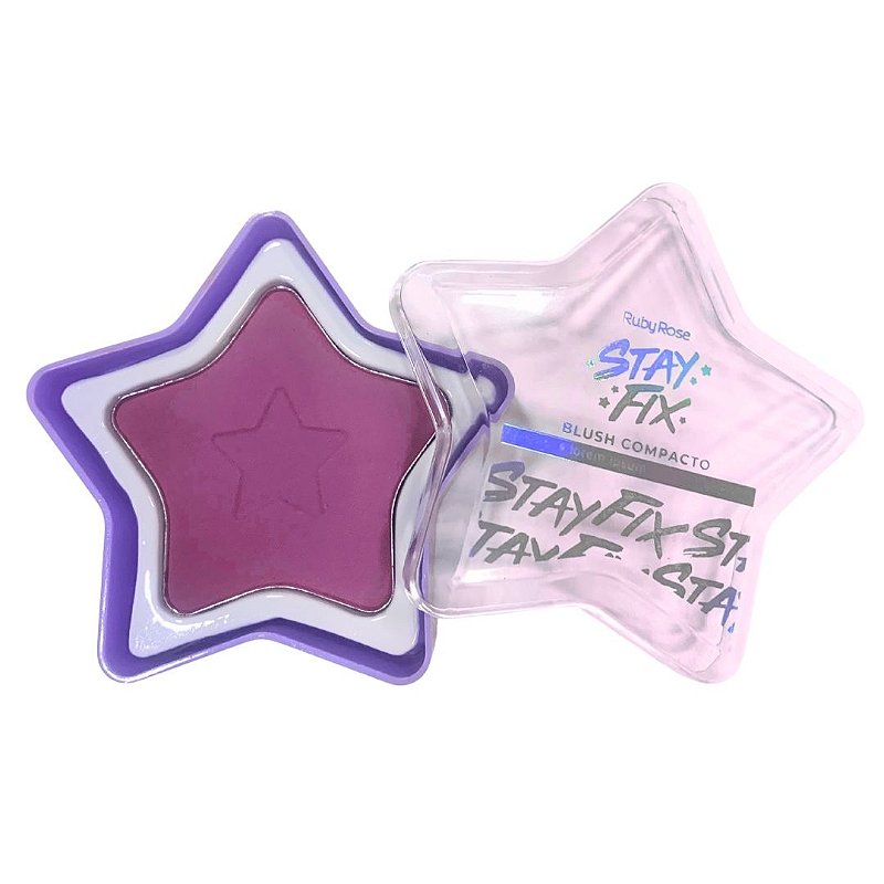 Blush Compacto Estrela Grupo 02 Stay Fix Ruby Rose HB-574-G2 Cor ST60