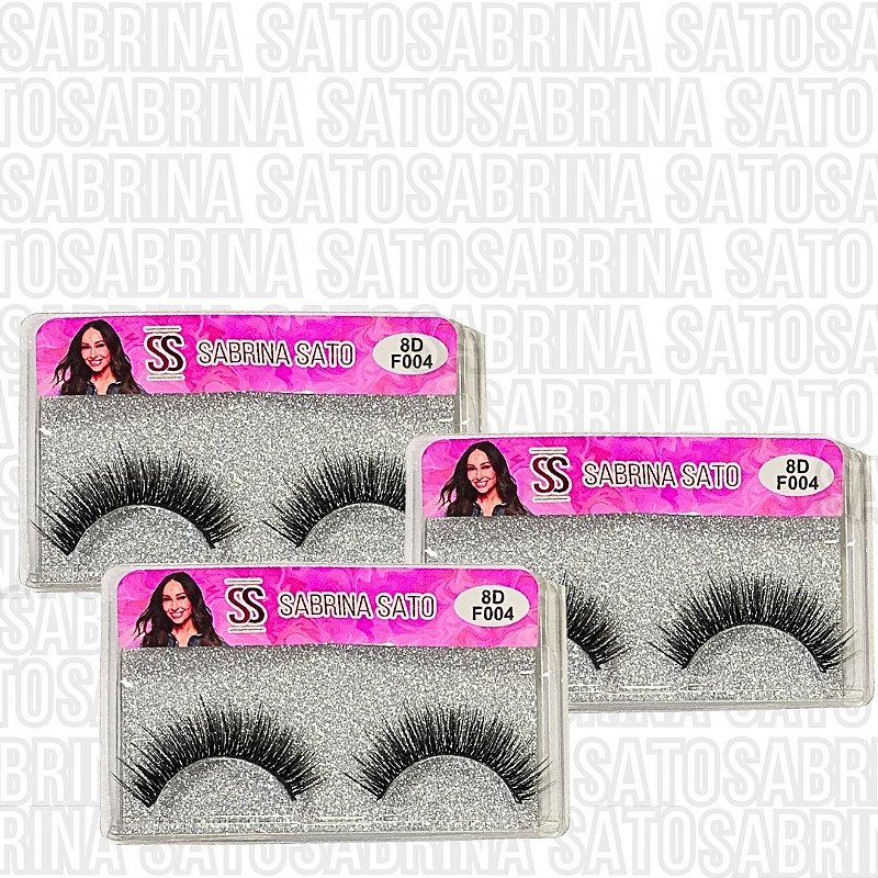 Cílios Postiços 8D F004 Sabrina Sato SP3174 - Box c/ 10 unid