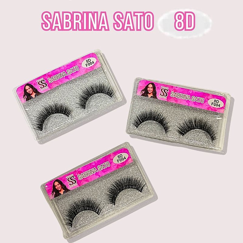 Cílios Postiços 8D F004 Sabrina Sato SP3174 - Box c/ 10 unid