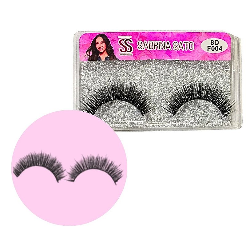 Cílios Postiços 8D F004 Sabrina Sato SP3174 - Box c/ 10 unid