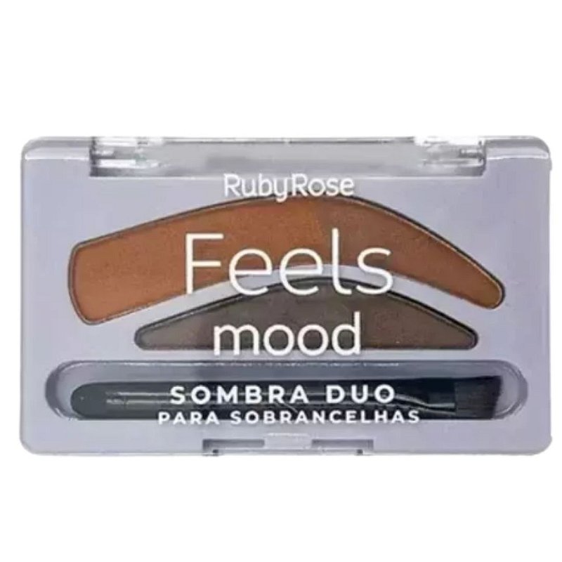 Sombra Duo para Sobrancelhas Feels Mood Ruby Rose HB-9357 Cor 03