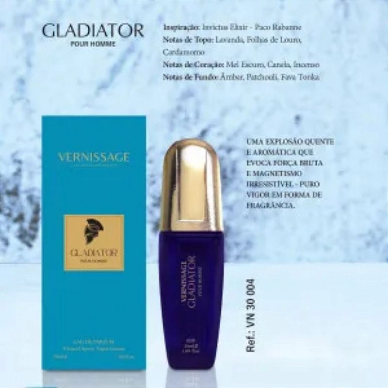 Perfume Gladiator Pour Homme 30ml Vernissage