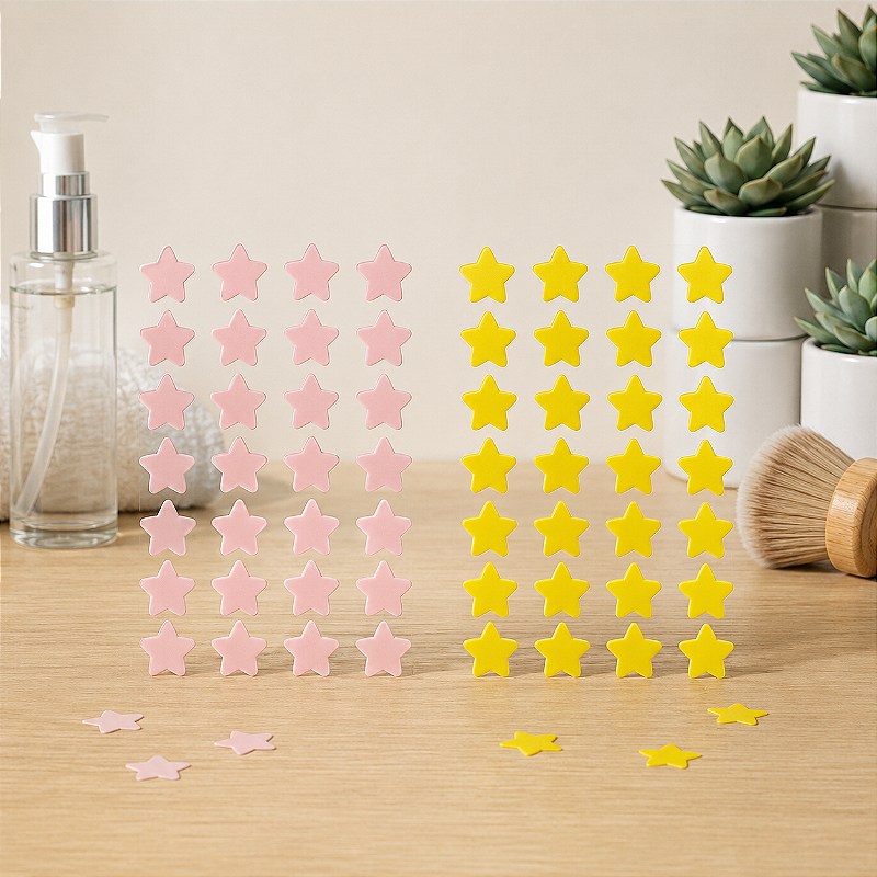 Adesivos Secante para Acne Espinhas Coloridos - Kit C/ 12 Unid