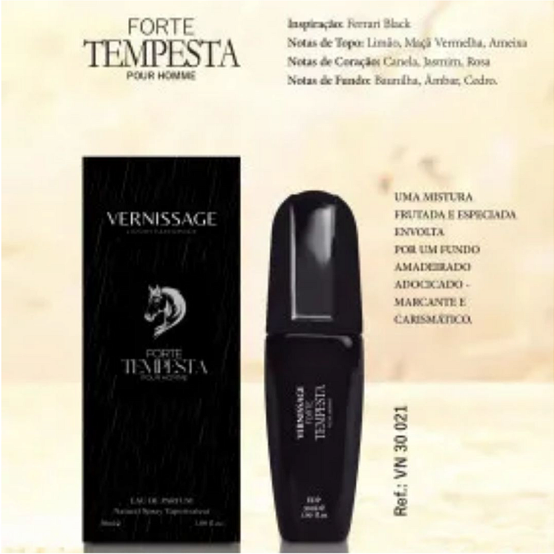 PERFUME FORTE TEMPESTA POUR HOMME 30ML VERNISSAGE - KIT C/ 03 UNID