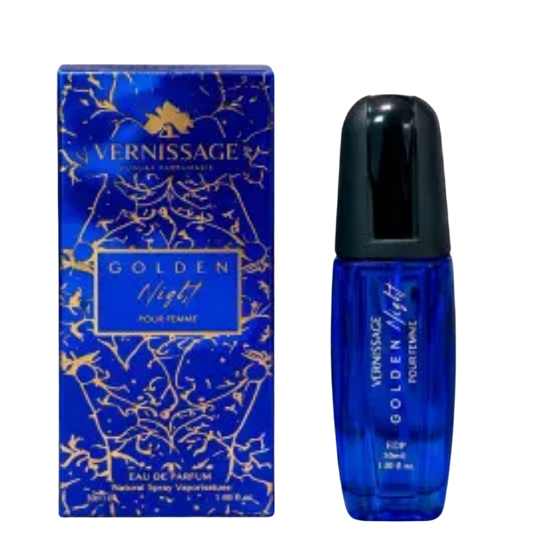 PERFUME GOLDEN NIGHT POUR FEMME 30ML VERNISSAGE - KIT C/ 03 UNID