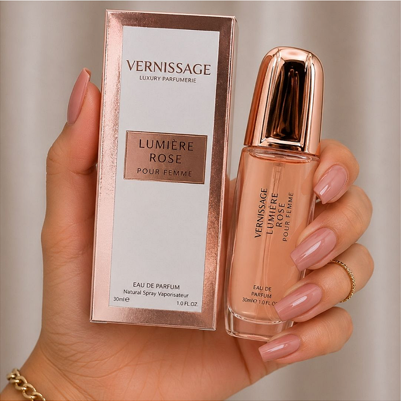 PERFUME LUMIERE ROSE POUR FEMME 30ML VERNISSAGE - KIT C/ 03 UNID