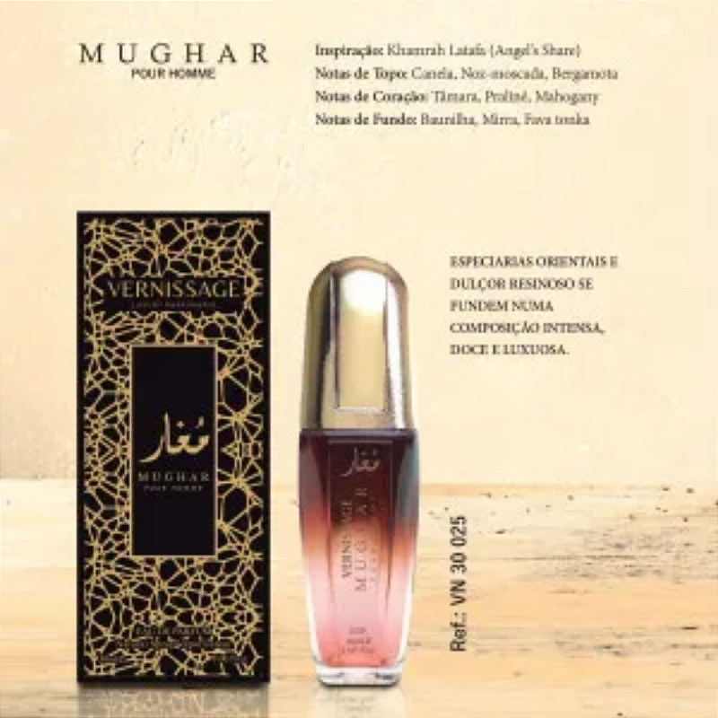 PERFUME MUGHAR POUR HOMME 30ML VERNISSAGE - KIT C/ 03 UNID