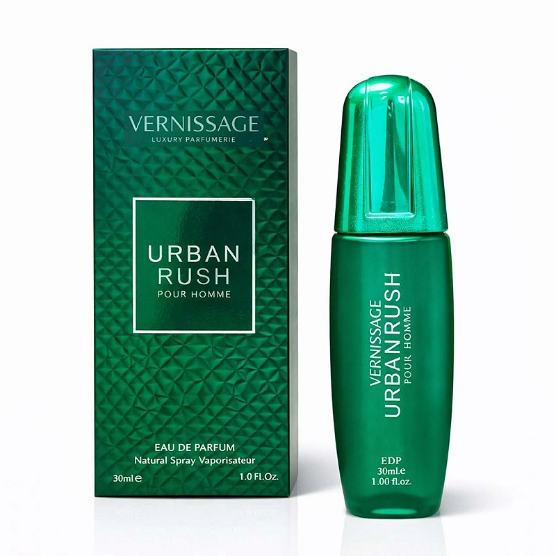 PERFUME URBAN RUSH POUR HOMME 30ML VERNISSAGE - KIT C/ 03 UNID