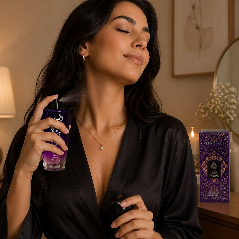 PERFUME AL MAAZ POUR FEMME 30ML VERNISSAGE - KIT C/ 03 UNID