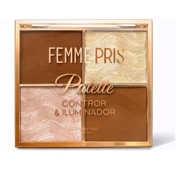 Paleta De Contorno E Iluminador Femme Paris FR615