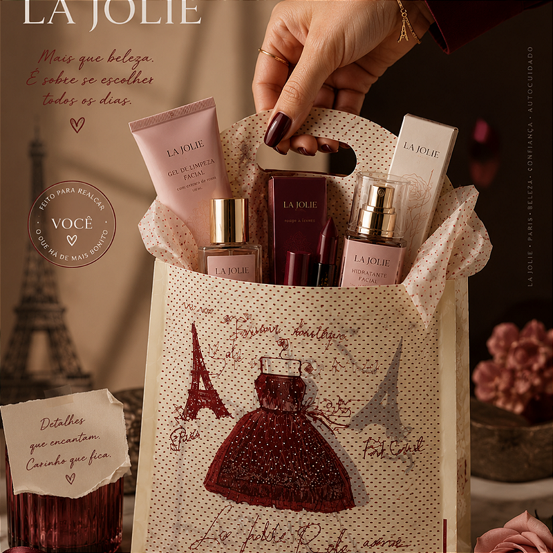 Sacola Estampada Paris Tam 20 x 15 - Pcte C/ 100 Unid