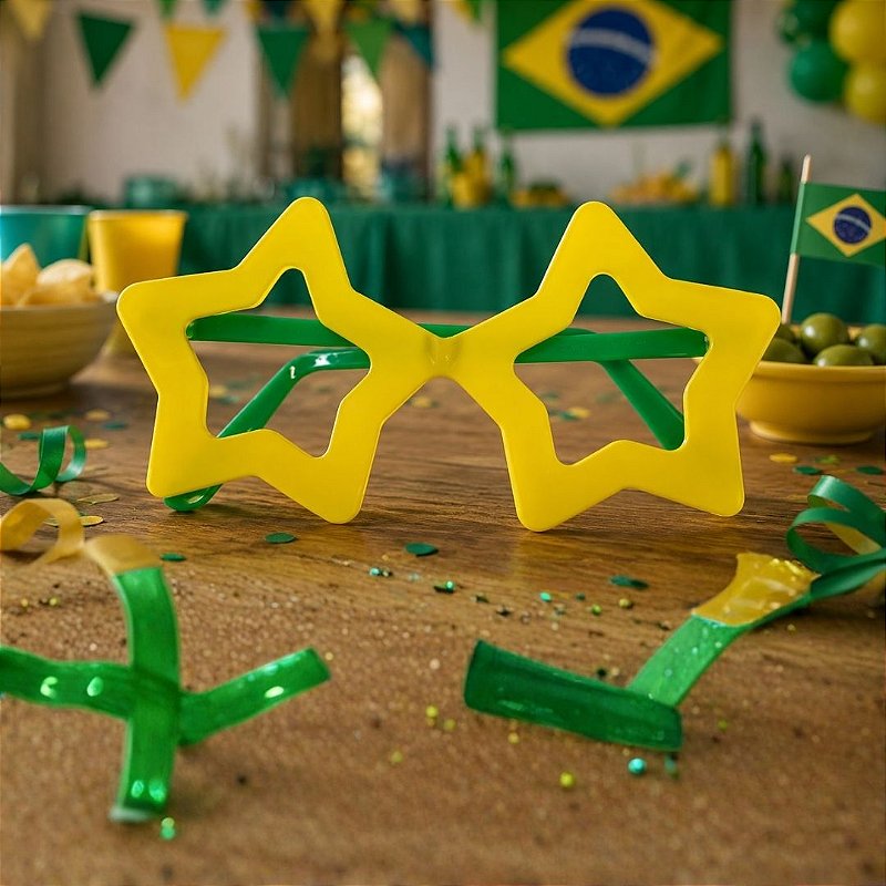 Oculos Verde e Amarelo Copa