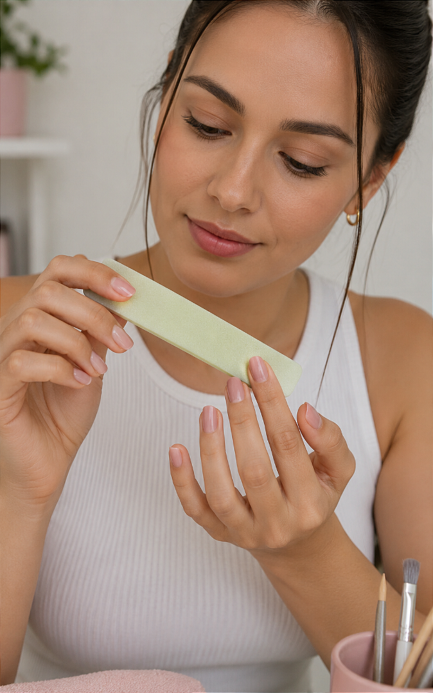 Lixa Para Unhas Bloquinho Branca MM4128