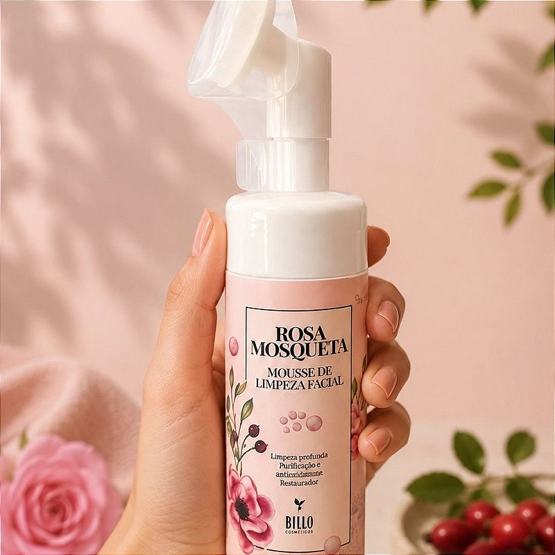 Mousse Rosa Mosqueta Bello Charme BC018 Kit c/ 03 Unid