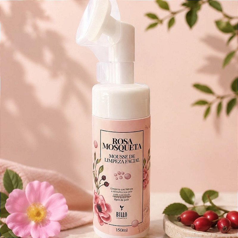 Mousse Rosa Mosqueta Bello Charme BC018 Kit c/ 03 Unid