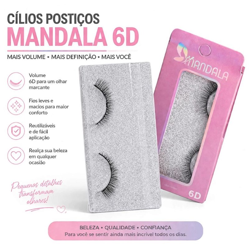 Cílios Postiço Mandala MM2009 - Box c/ 12unid