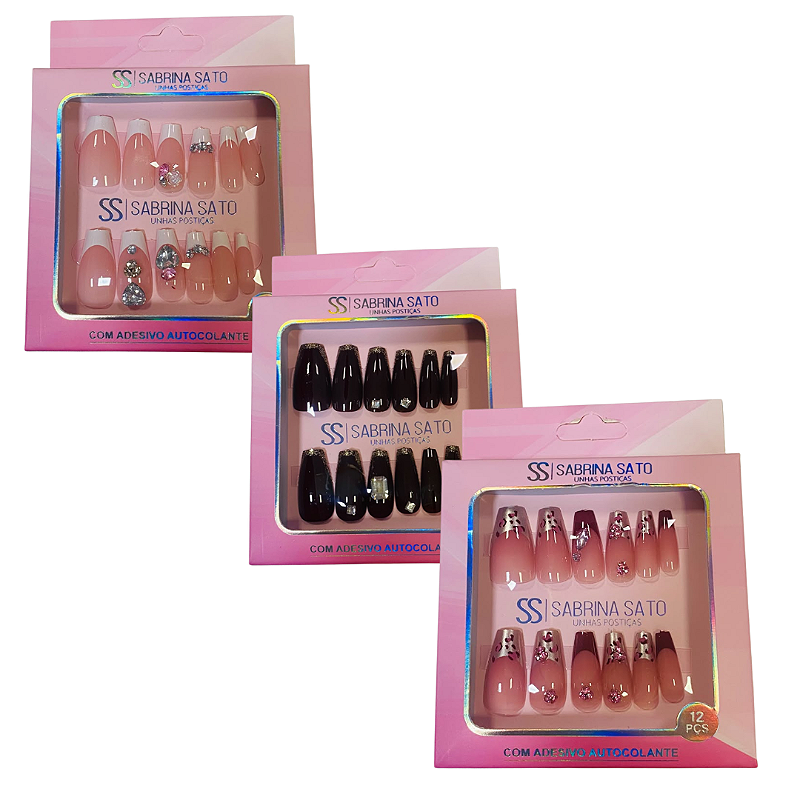 Unhas Postiça Decorada Autocolante Sabrina Sato SP1679