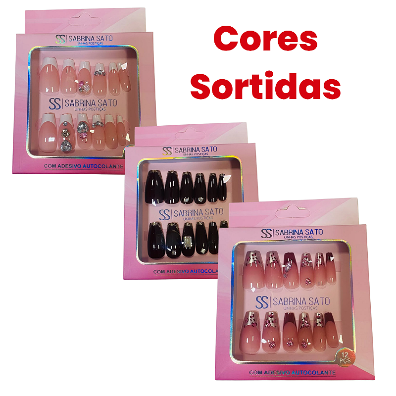Unhas Postiça Decorada Autocolante Sabrina Sato SP1679