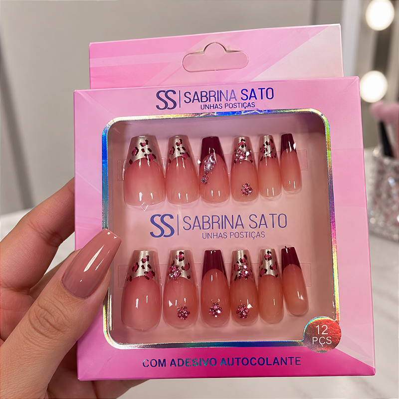 Unhas Postiça Decorada Autocolante Sabrina Sato SP1679