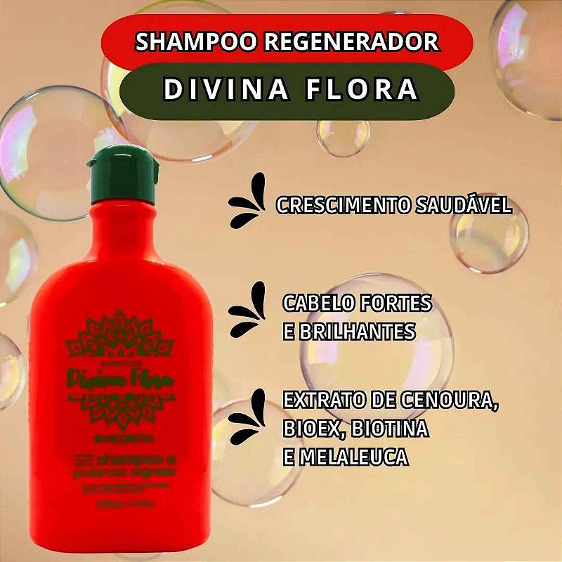 Shampoo Poderoso Segredo Divina Flora 250ml