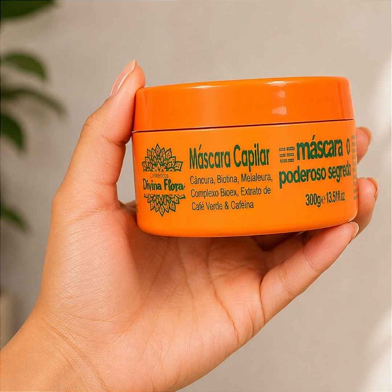 Máscara Capilar Poderoso Segredo Divina Flora 300g - Kit c/ 03 unid